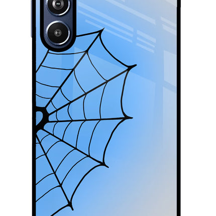Blue Web Samsung F54 5G Glass Case