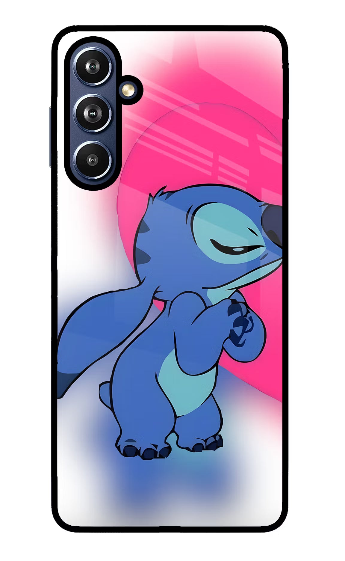 Stitch Hug Samsung F54 5G Glass Case
