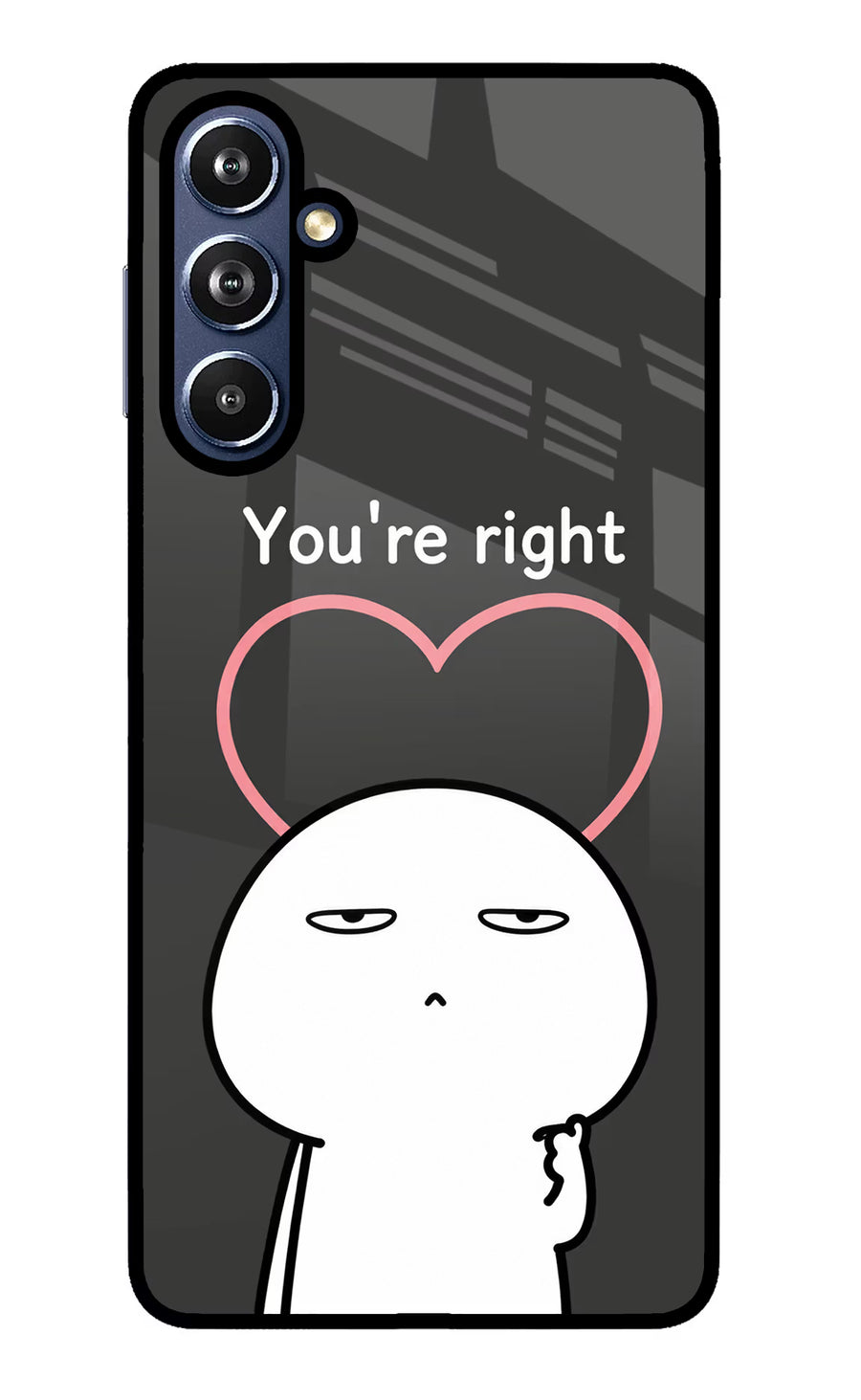 You're Right Samsung F54 5G Back Cover, Glass case
