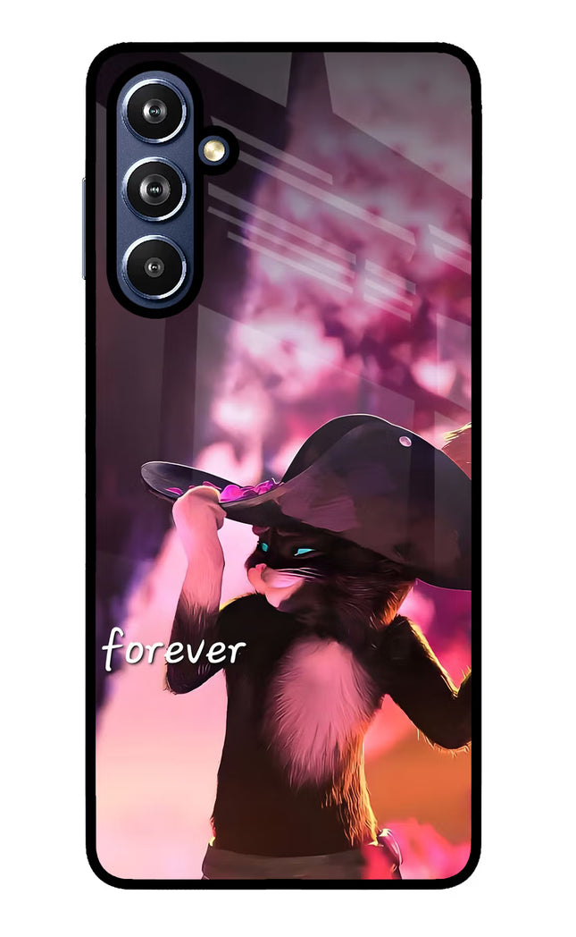 Forever Cat Samsung F54 5G Glass Case