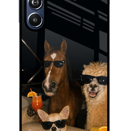 Party Squad Samsung F54 5G Glass Case