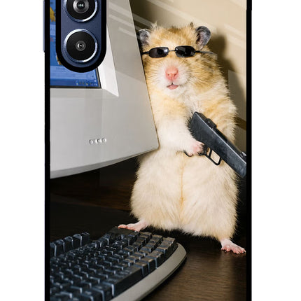 Hacker Hamster Samsung F54 5G Glass Case