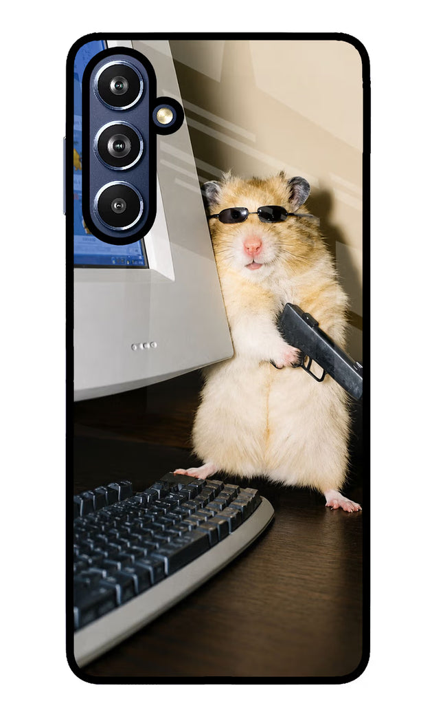 Hacker Hamster Samsung F54 5G Glass Case