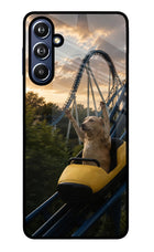 Rollercoaster Dog Samsung F54 5G Glass Case