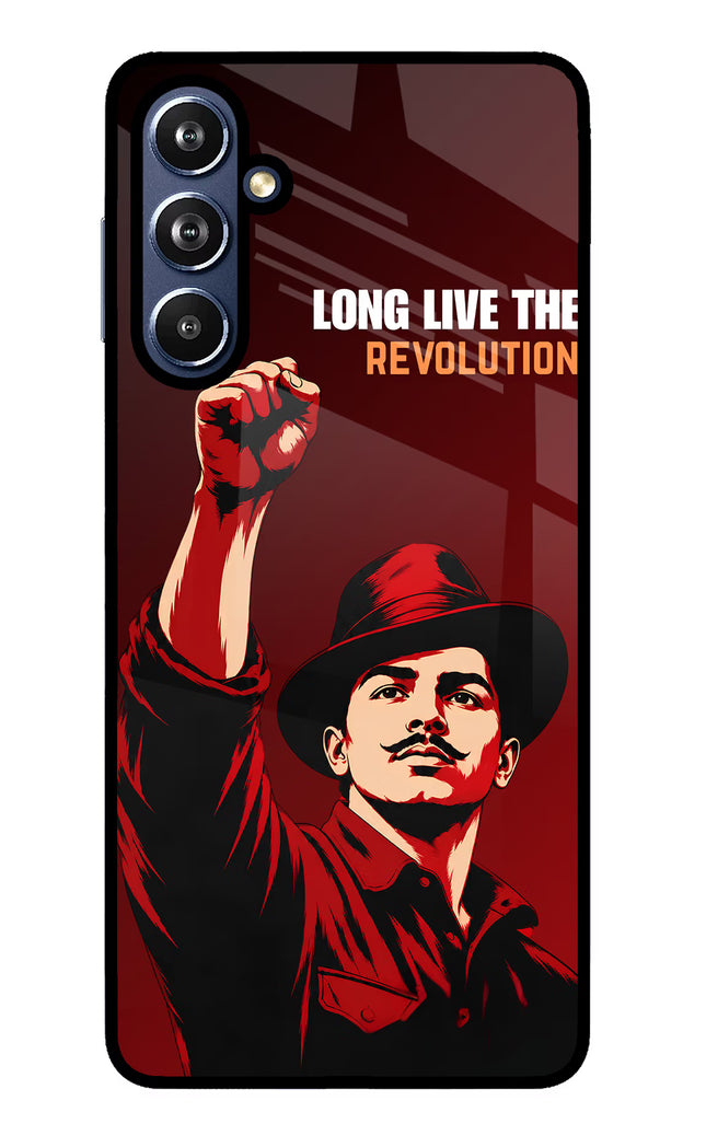 Bhagat Singh Revolution Samsung F54 5G Glass Case