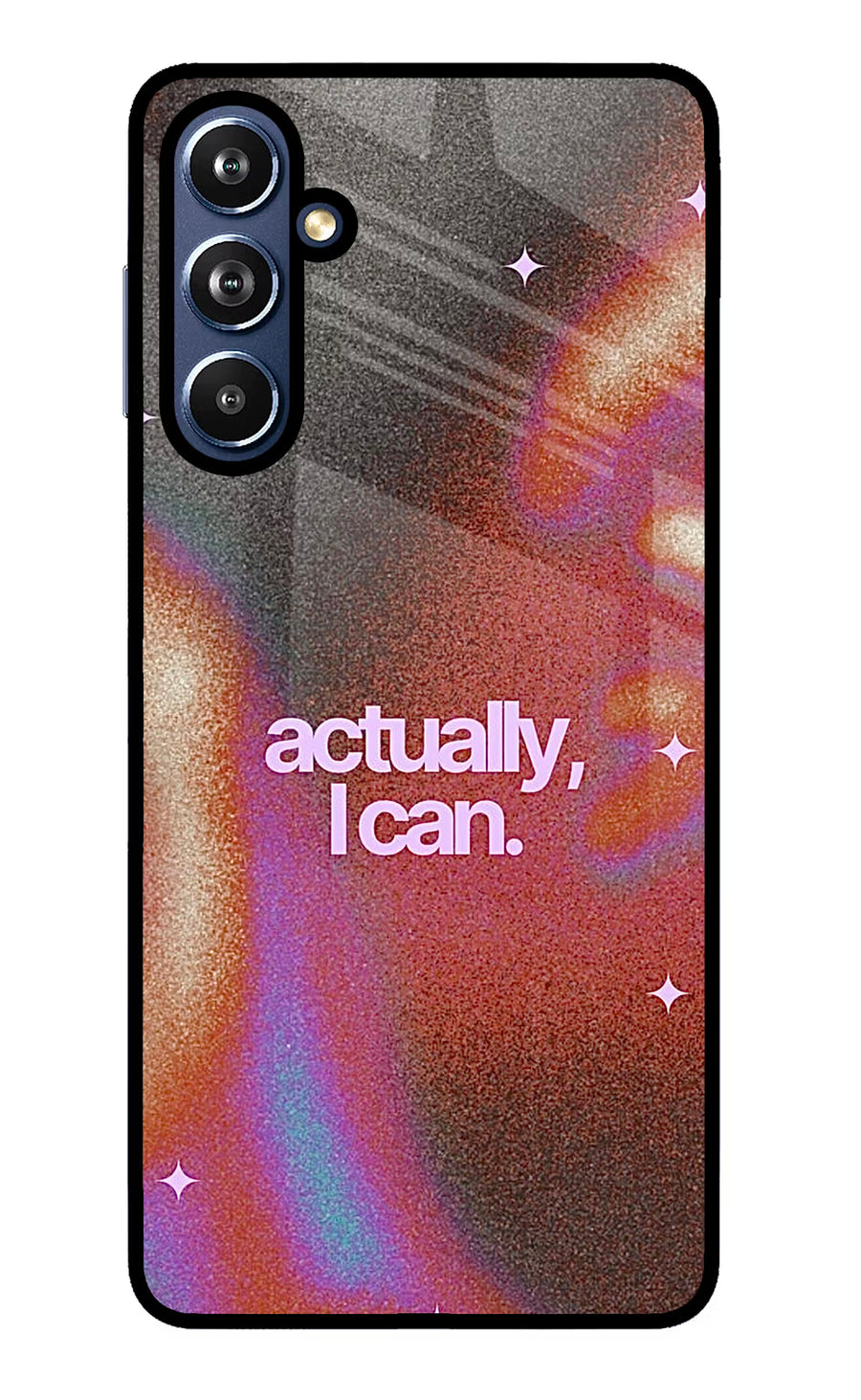 Pink Aura Samsung F54 5G Back Cover, Glass case