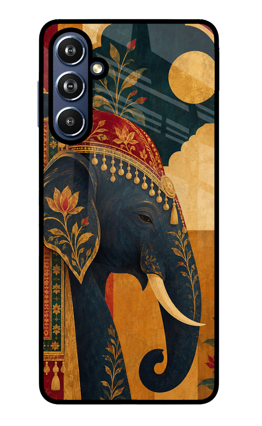Royal Elephant Samsung F54 5G Back Cover, Glass case