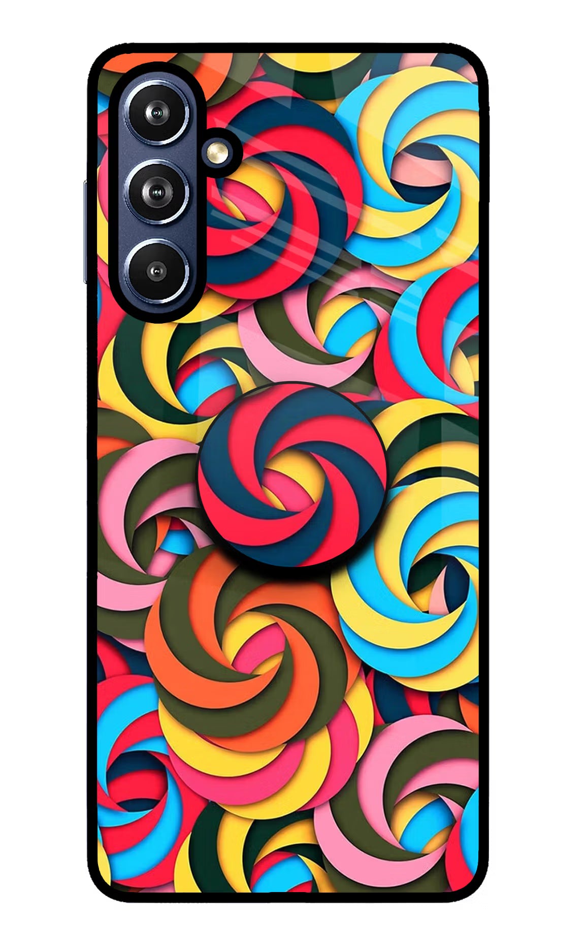 Spiral Pattern Samsung F54 5G Pop Case by Casekaro