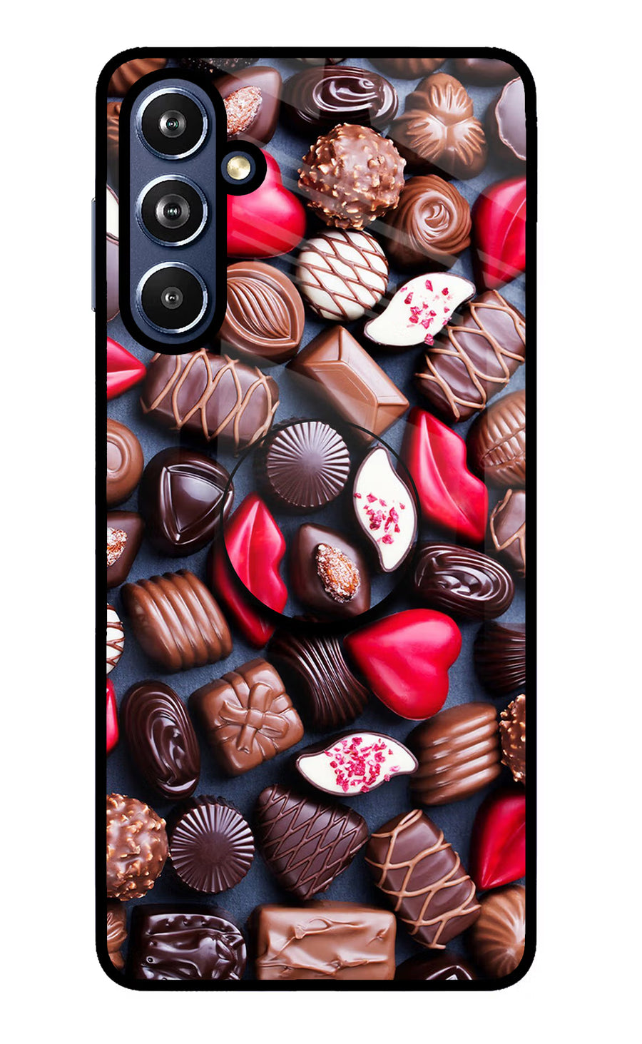 Chocolates Samsung F54 5G Pop Case, Glass case