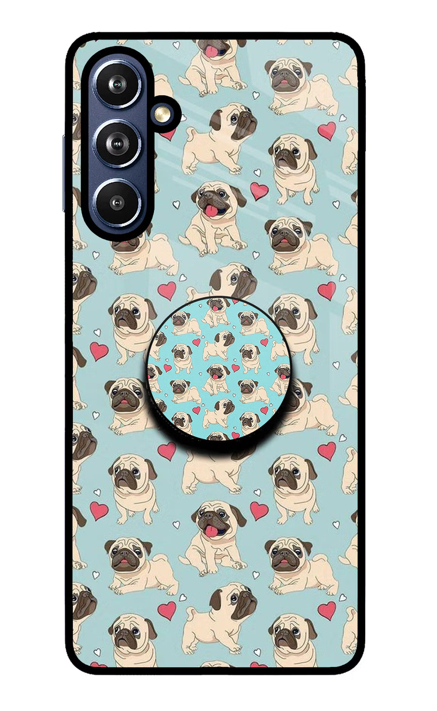 Pug Dog Samsung F54 5G Pop Case, Glass case