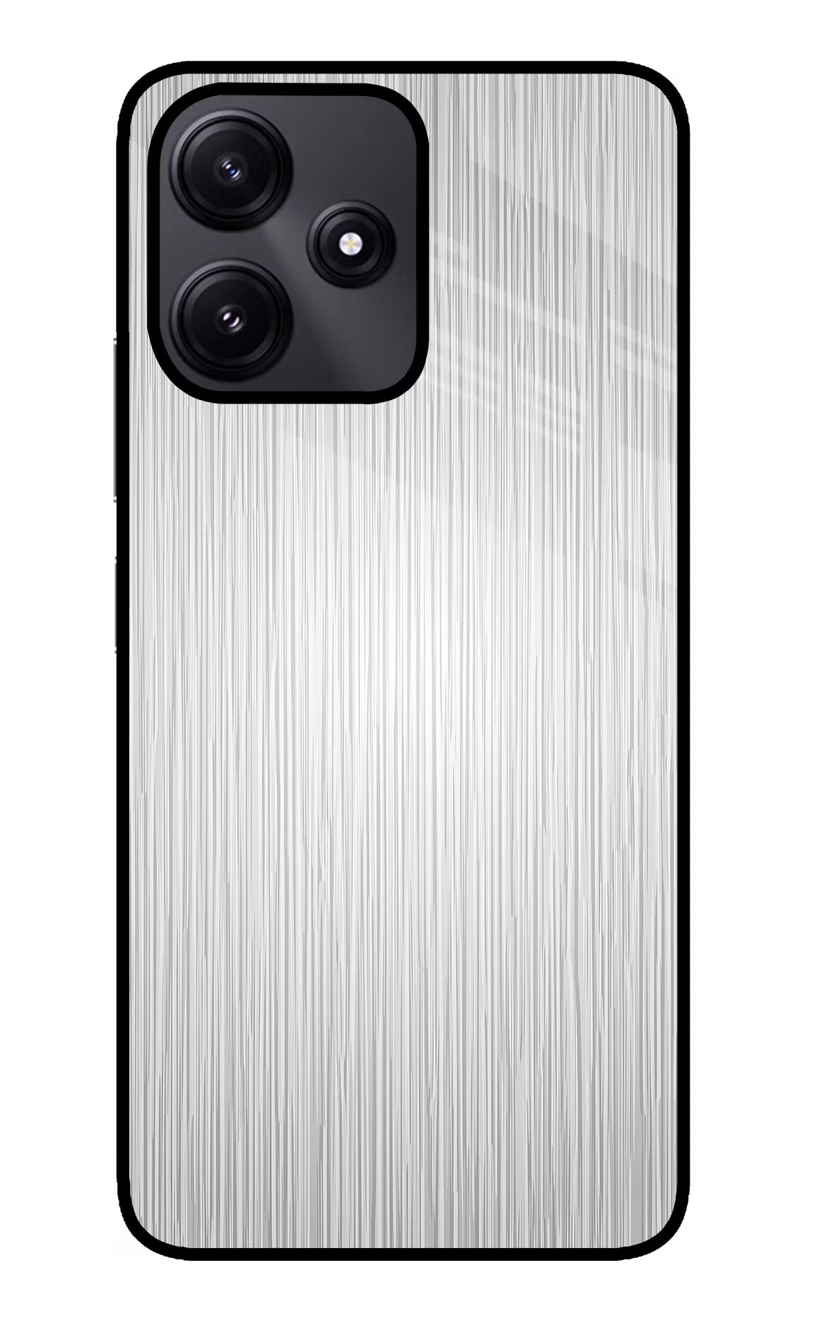 Wooden Grey Texture Poco M6 Pro 5G Glass Case Back Cover by Casekaro