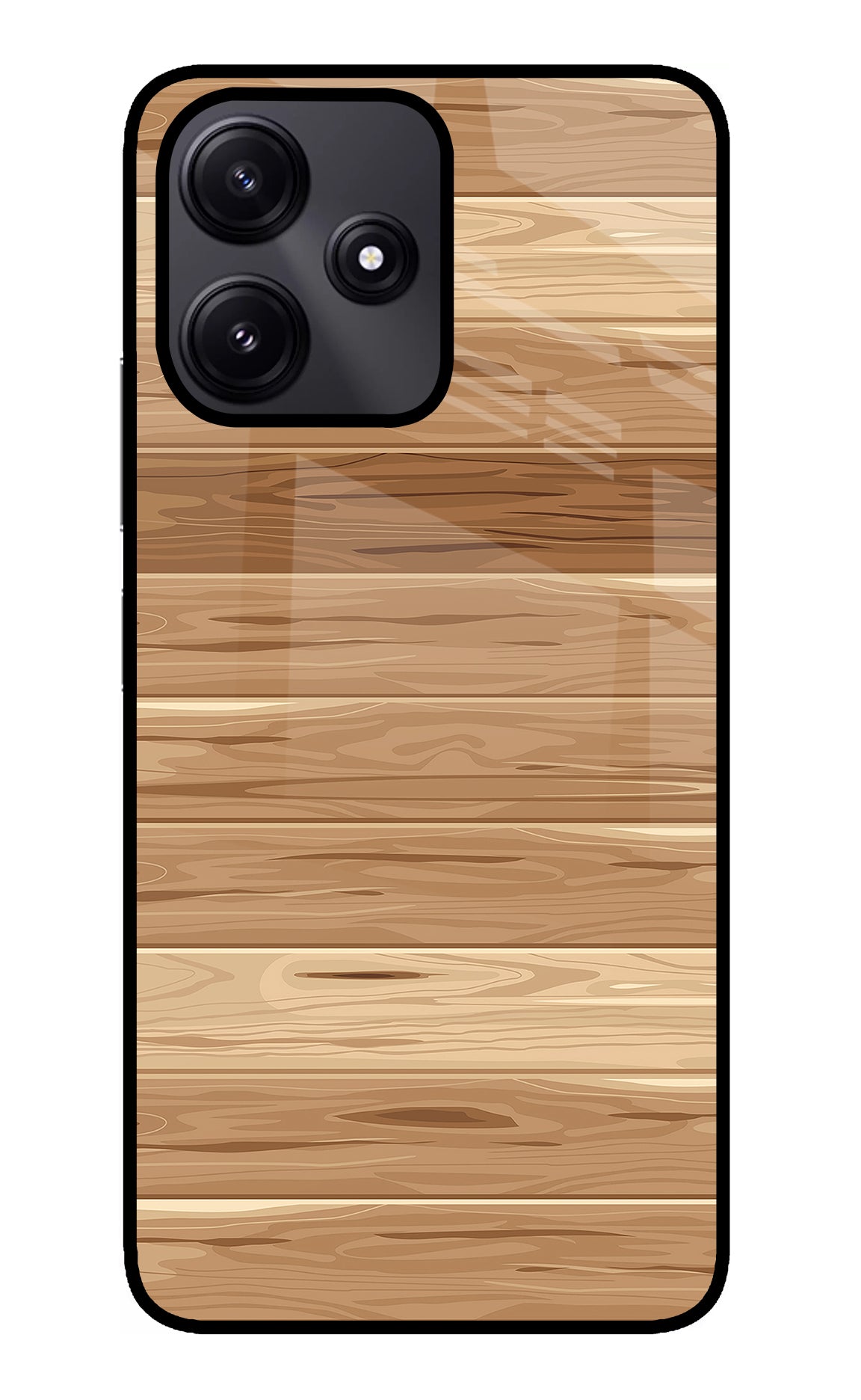 Wooden Vector Poco M6 Pro 5G Back Cover