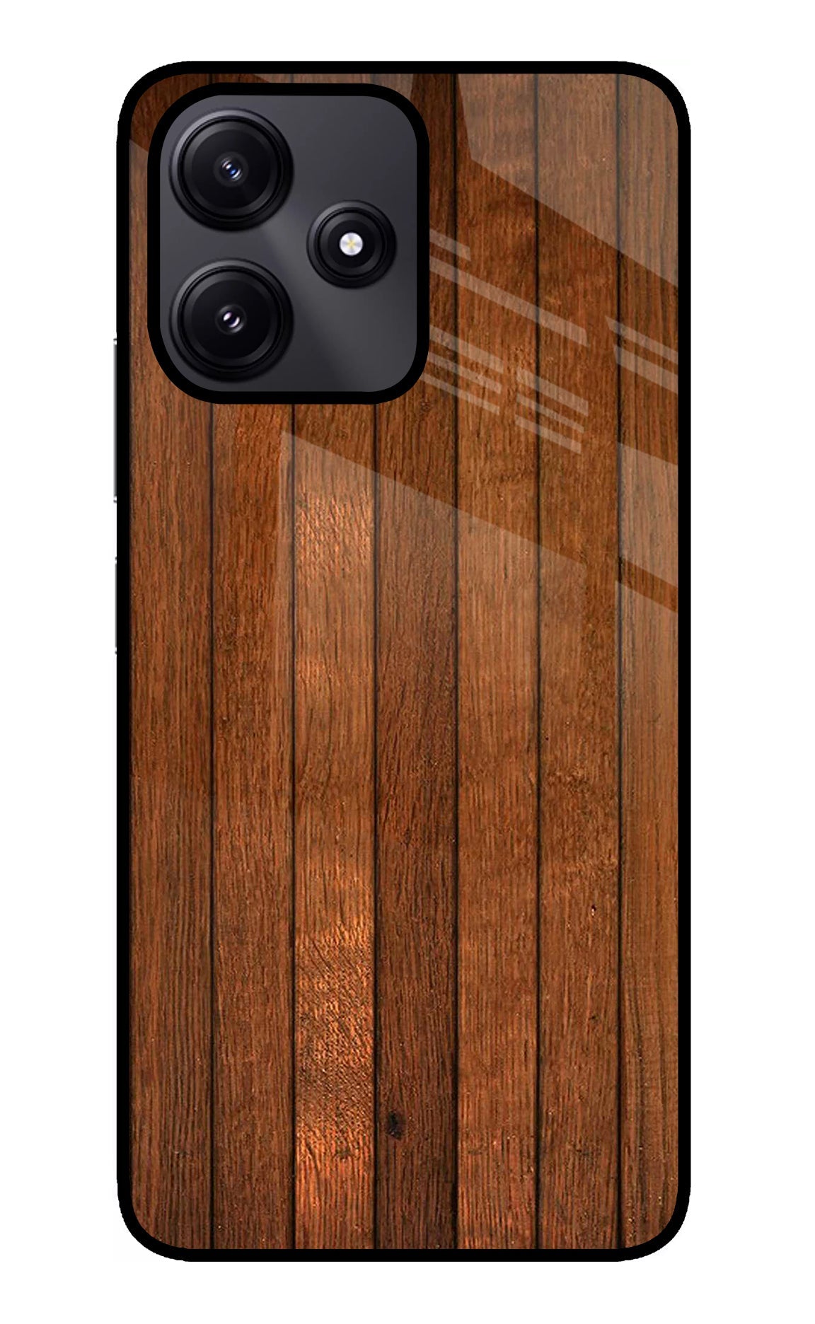 Wooden Artwork Bands Poco M6 Pro 5G Back Cover