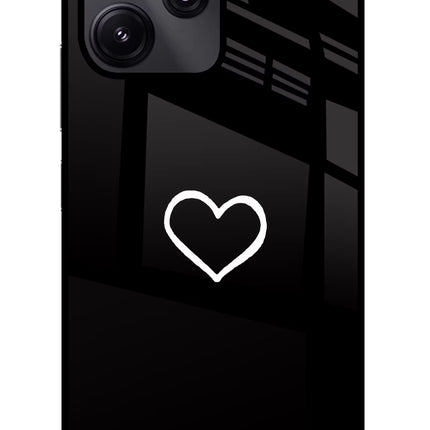 Heart Poco M6 Pro 5G Glass Case