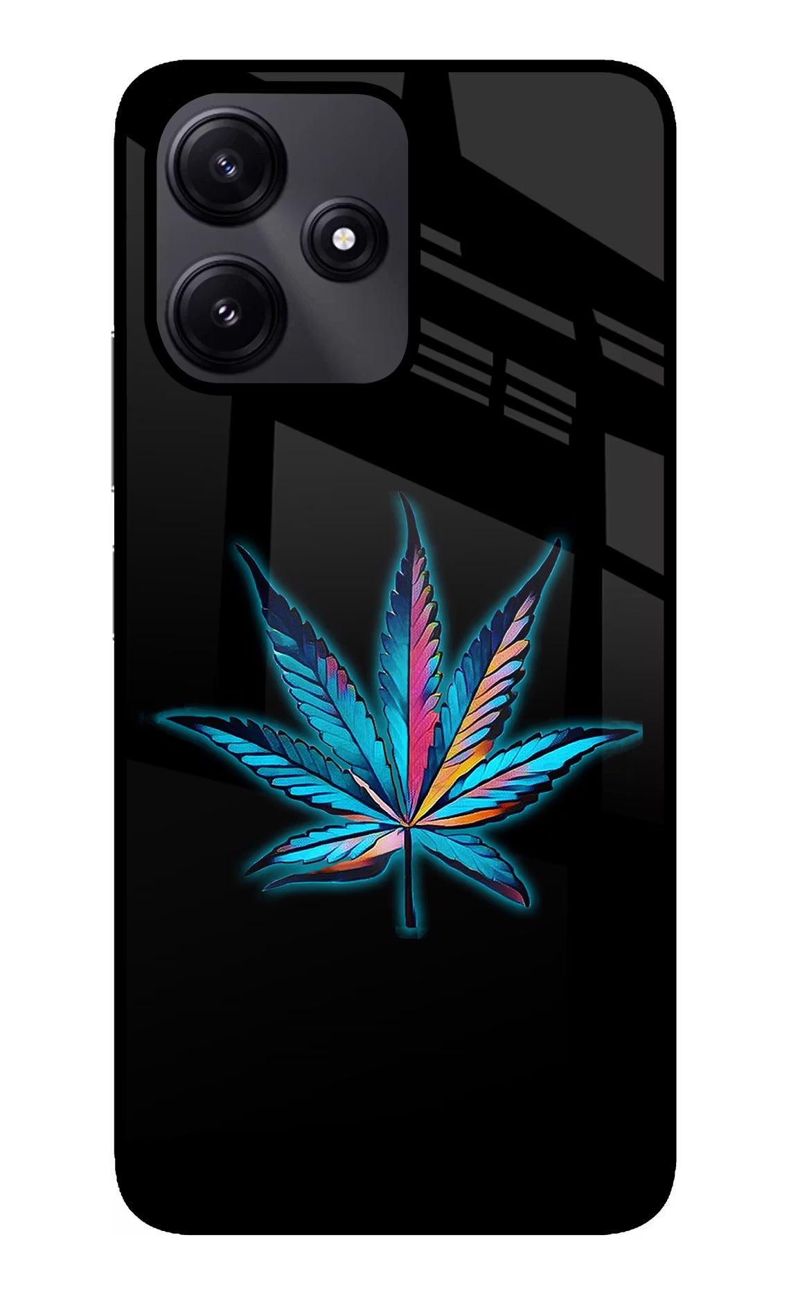 Weed Poco M6 Pro 5G Glass Case Back Cover by Casekaro