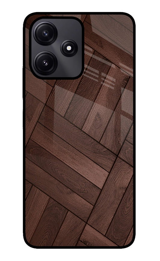 Wooden Texture Design Poco M6 Pro 5G Glass Case