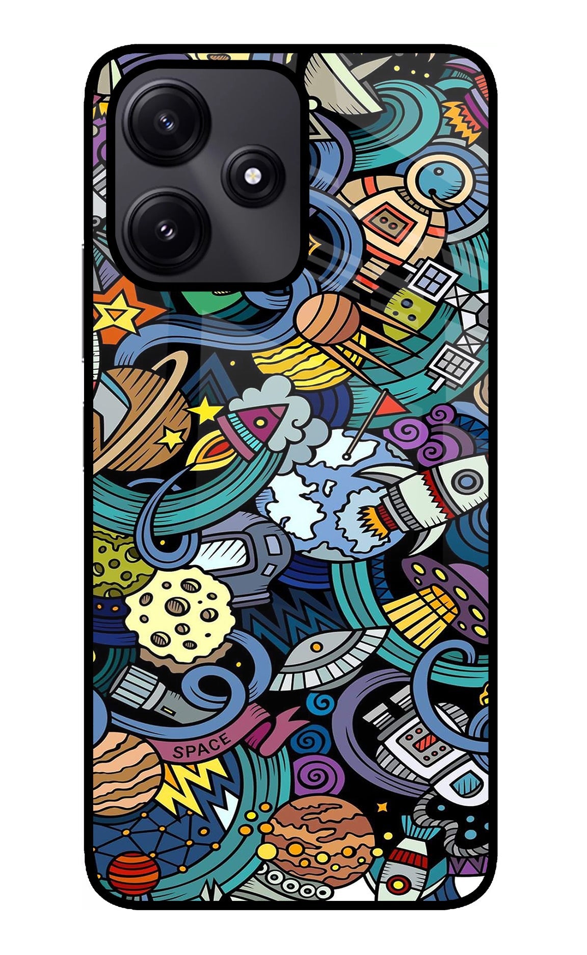 Space Abstract Poco M6 Pro 5G Back Cover