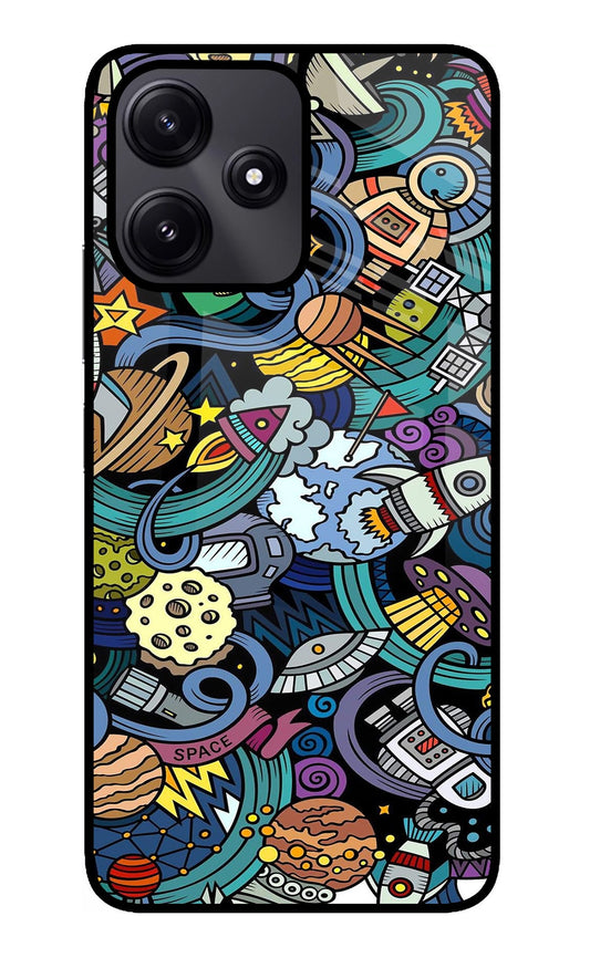 Space Abstract Poco M6 Pro 5G Glass Case