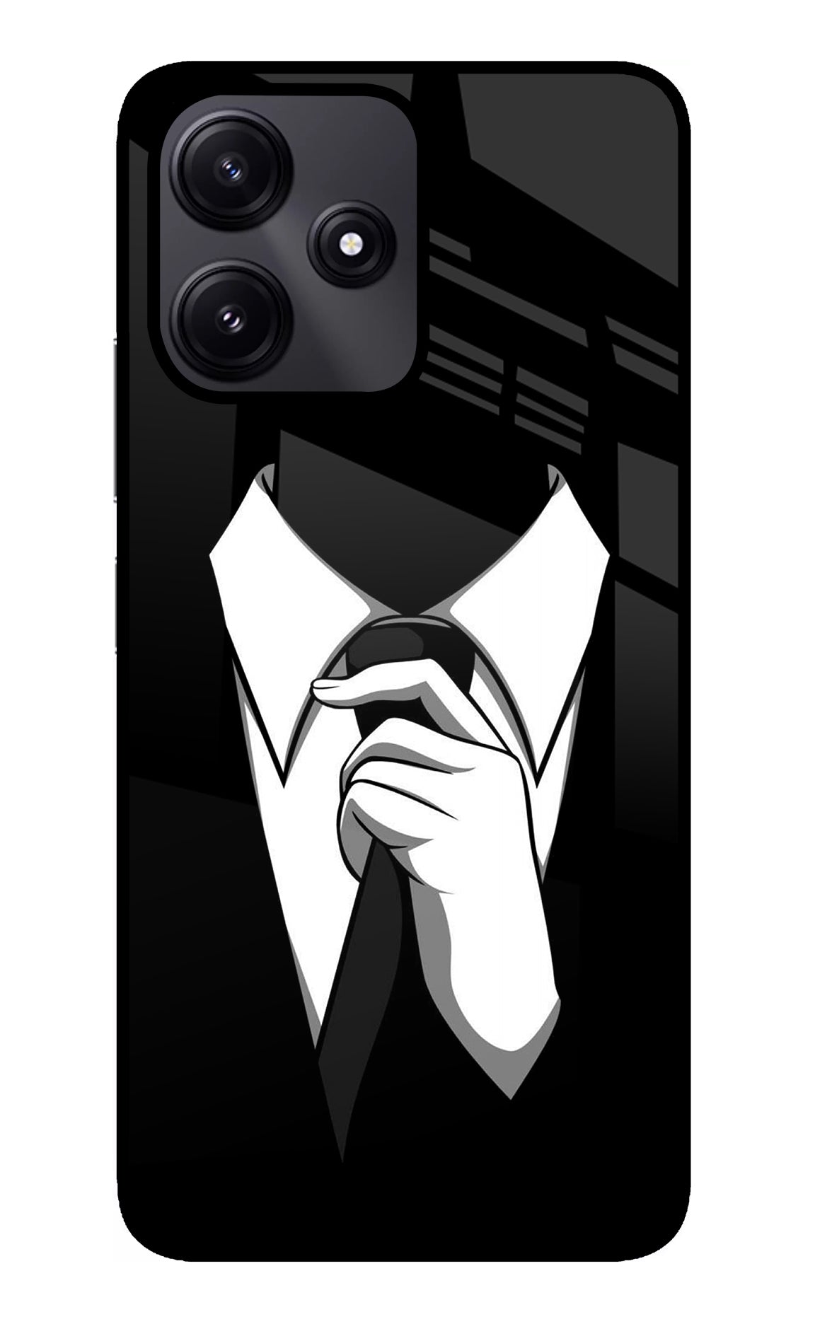 Black Tie Poco M6 Pro 5G Back Cover