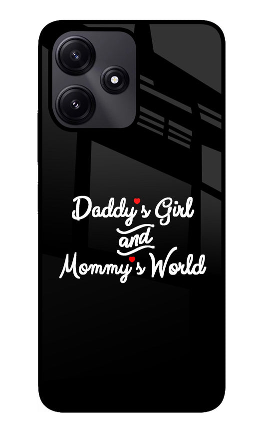 Daddy's Girl and Mommy's World Poco M6 Pro 5G Glass Case