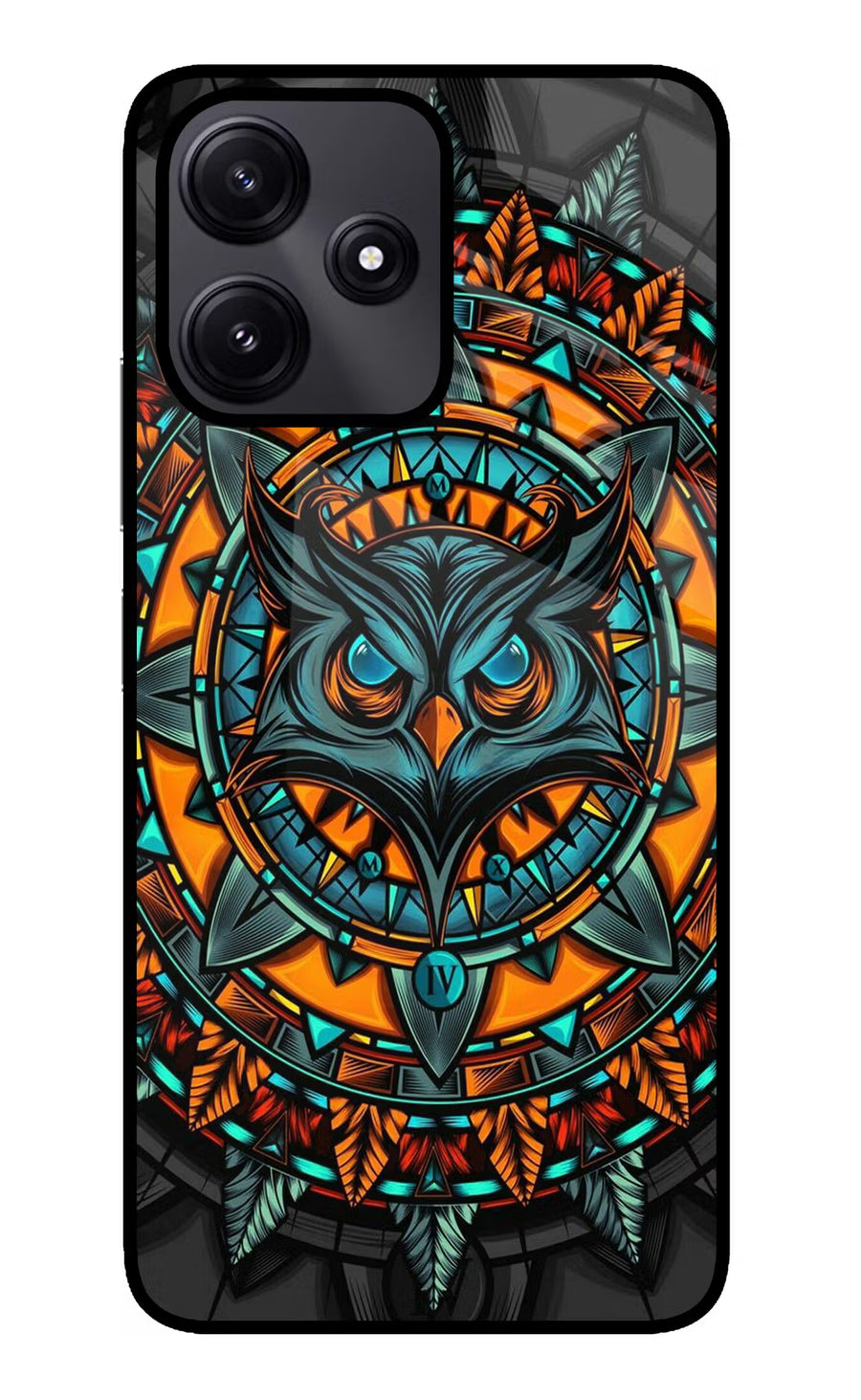 Angry Owl Art Poco M6 Pro 5G Back Cover, Glass case