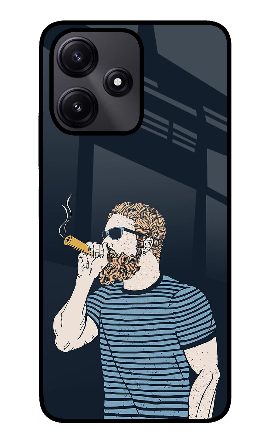 Smoking Poco M6 Pro 5G Back Cover, Glass case