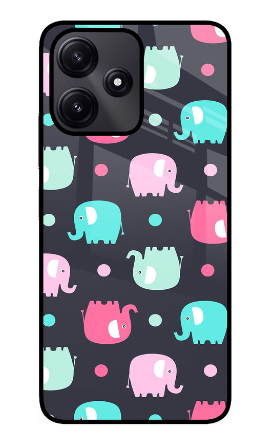 Elephants Poco M6 Pro 5G Glass Case