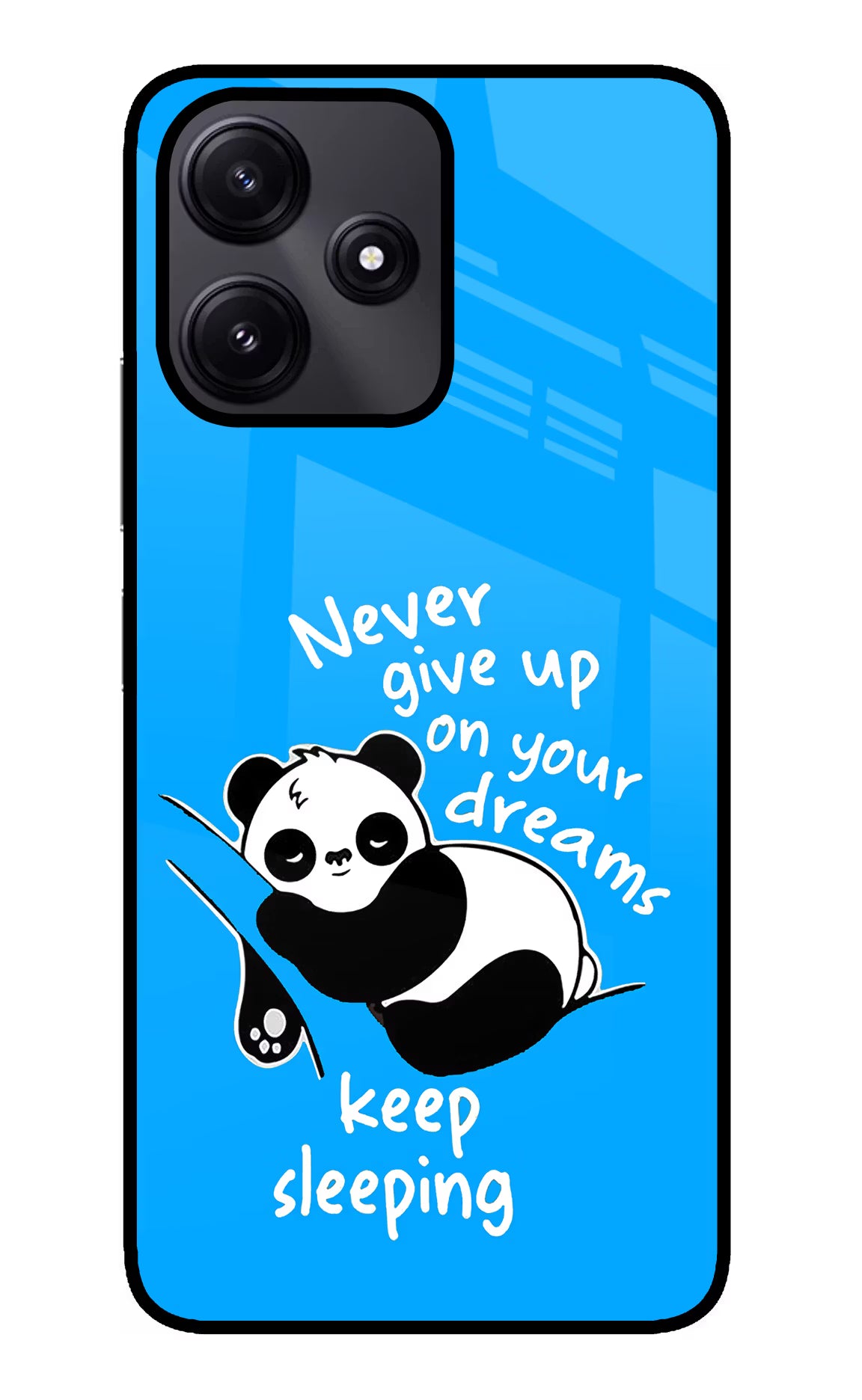 Keep Sleeping Poco M6 Pro 5G Glass Case Back Cover by Casekaro