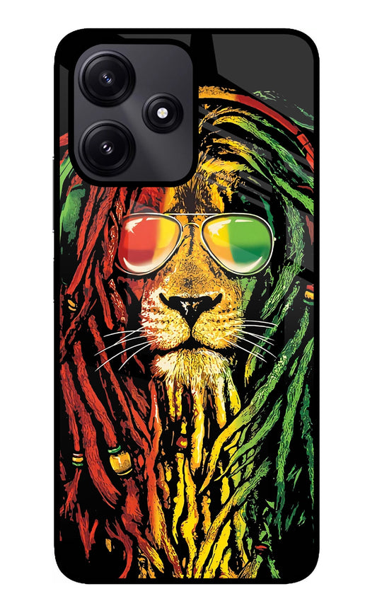 Rasta Lion Poco M6 Pro 5G Glass Case