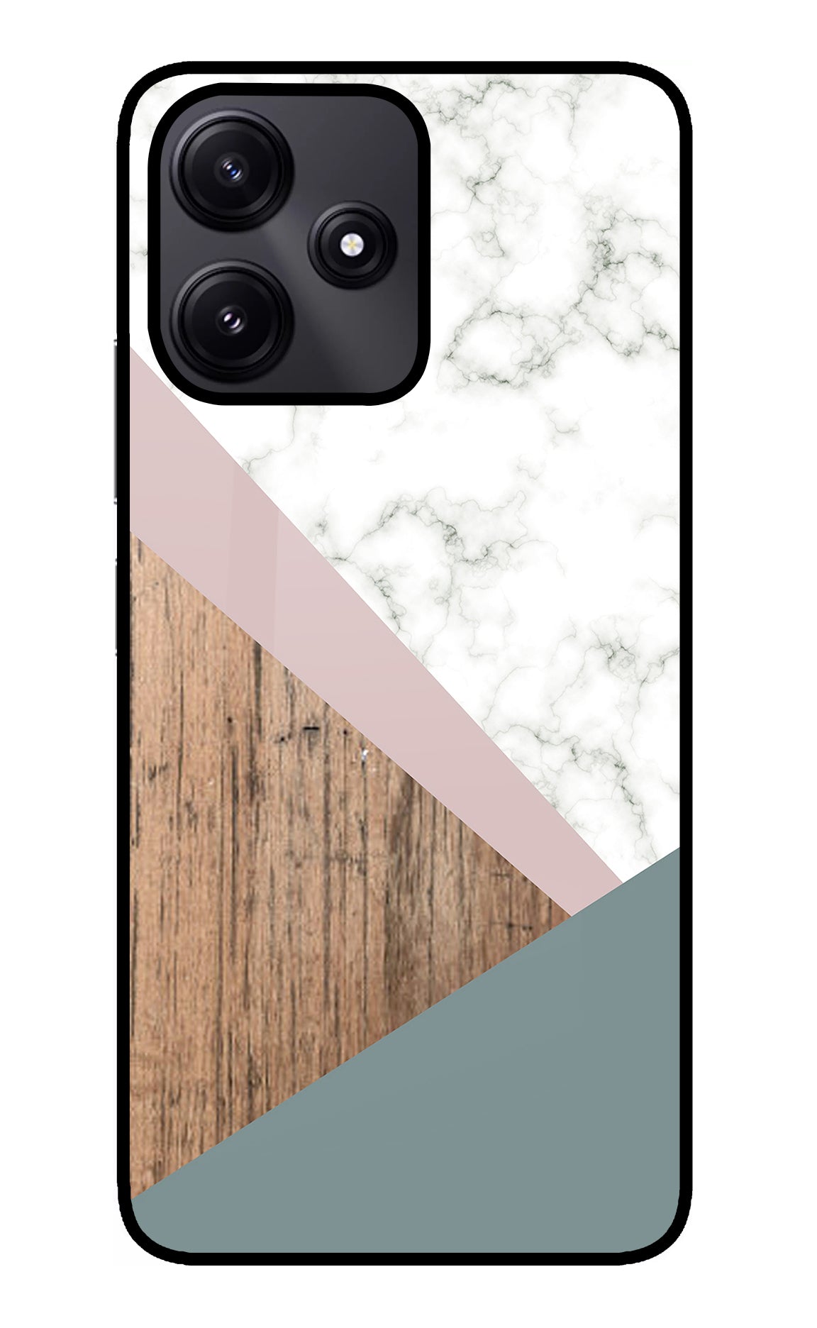 Marble wood Abstract Poco M6 Pro 5G Back Cover