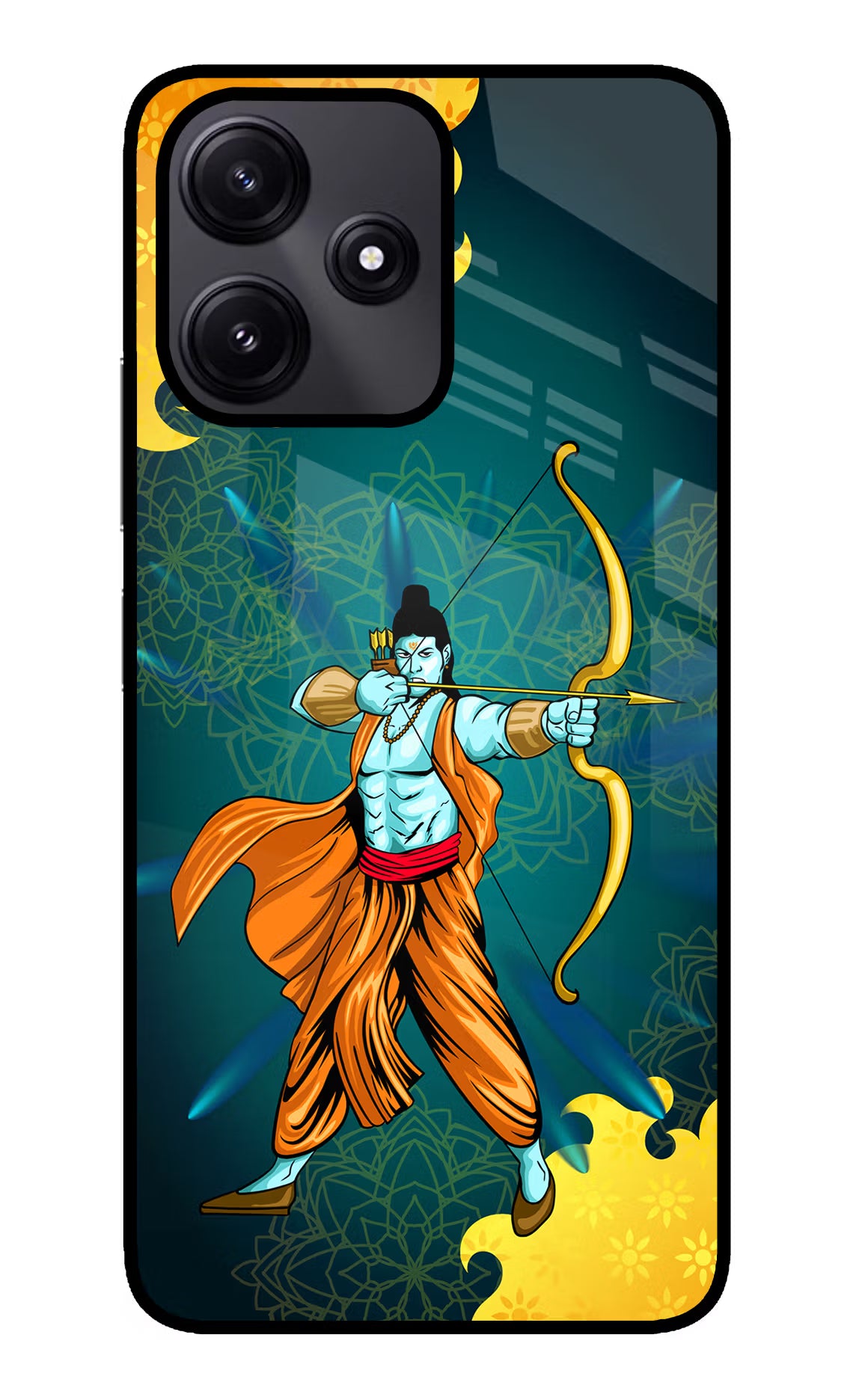 Lord Ram - 6 Poco M6 Pro 5G Glass Case Back Cover by Casekaro