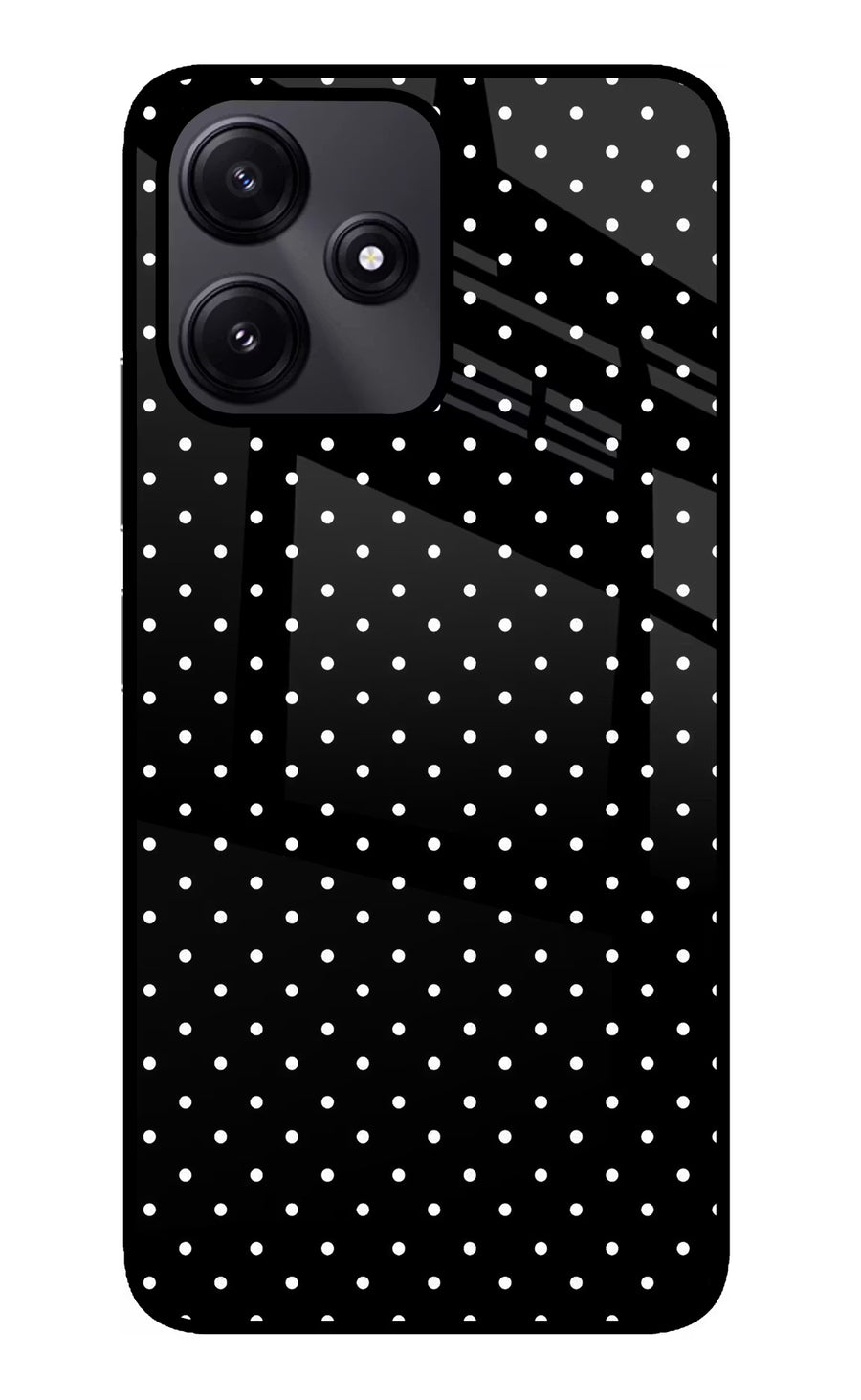 White Dots Poco M6 Pro 5G Back Cover, Glass case