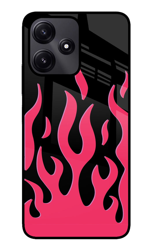 Fire Flames Poco M6 Pro 5G Glass Case
