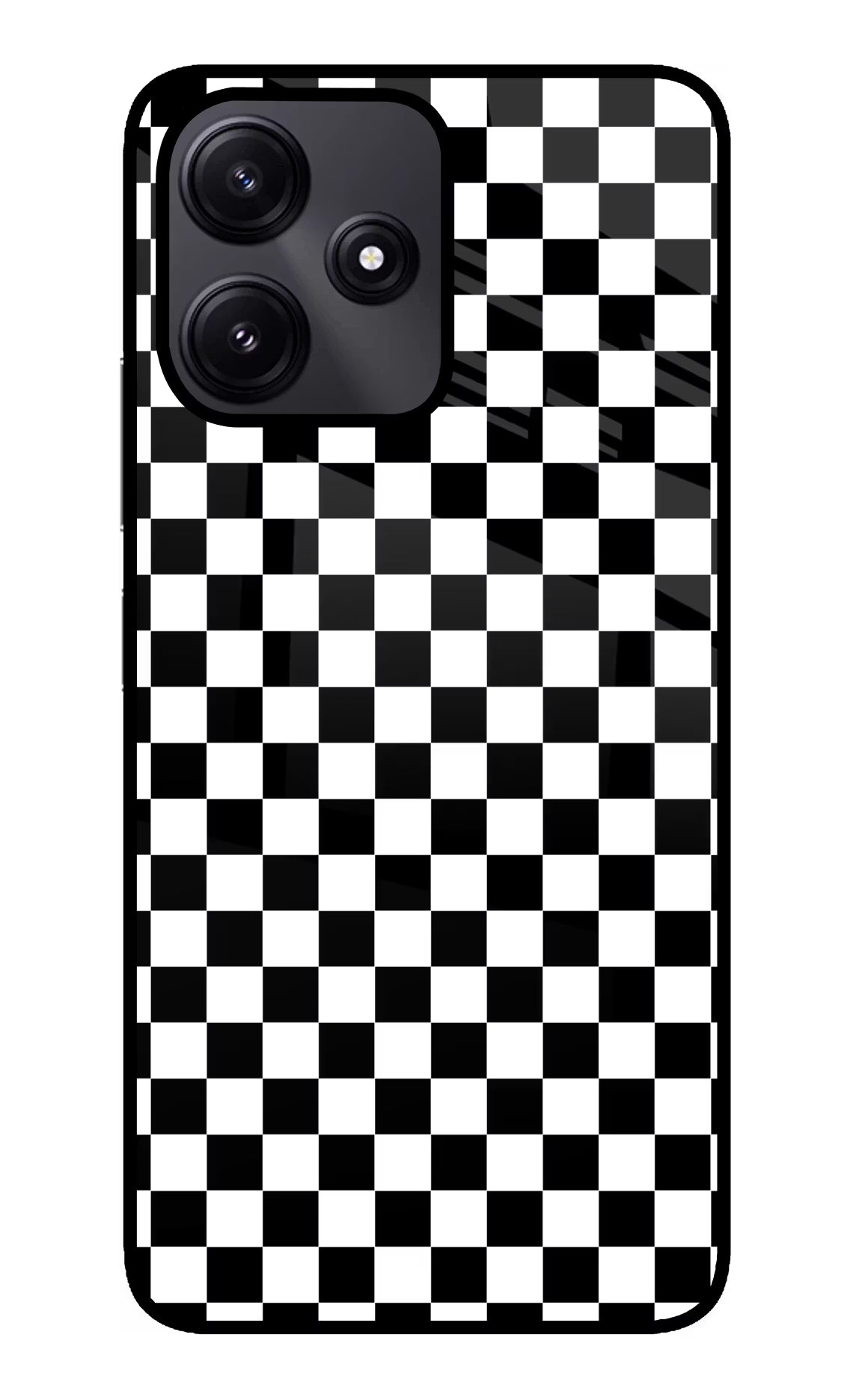 Chess Board Poco M6 Pro 5G Glass Case Back Cover by Casekaro