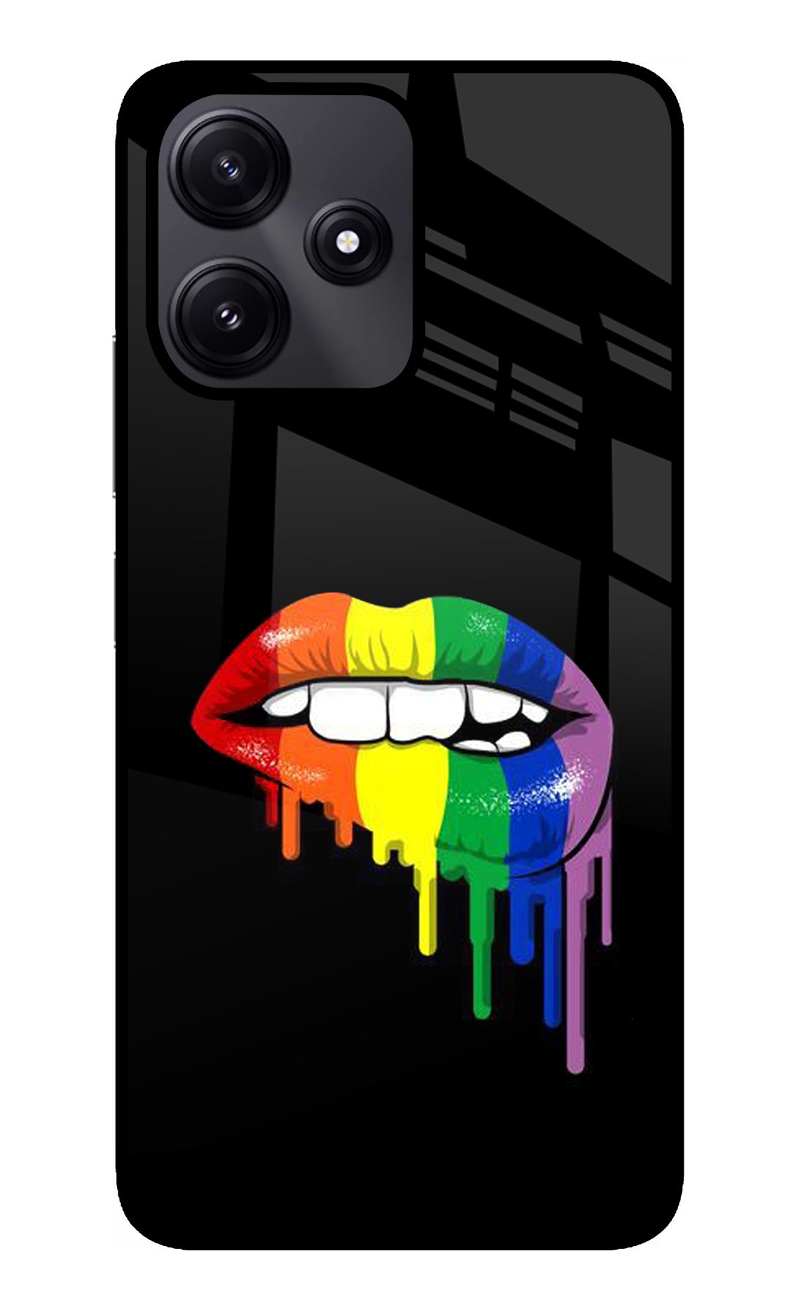 Lips Biting Poco M6 Pro 5G Glass Case