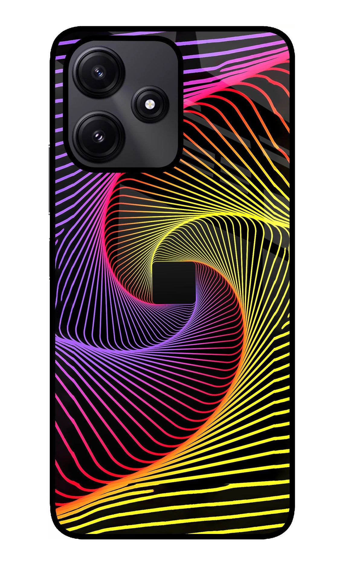 Colorful Strings Poco M6 Pro 5G Glass Case