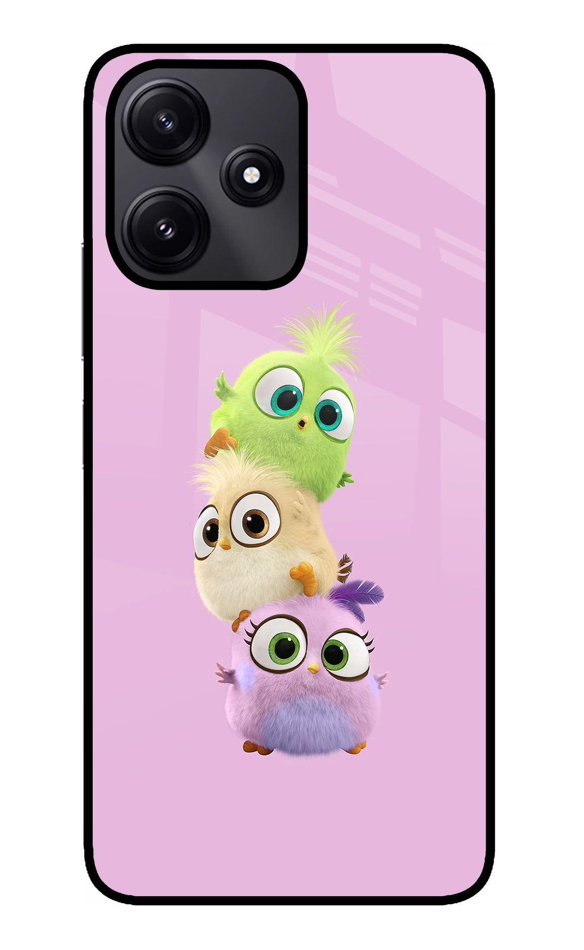 Cute Little Birds Poco M6 Pro 5G Glass Case