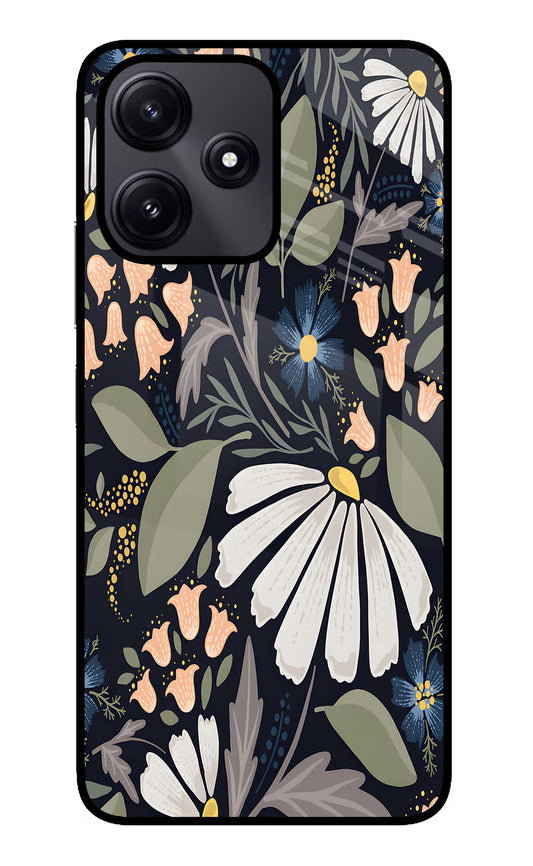 Flowers Art Poco M6 Pro 5G Glass Case
