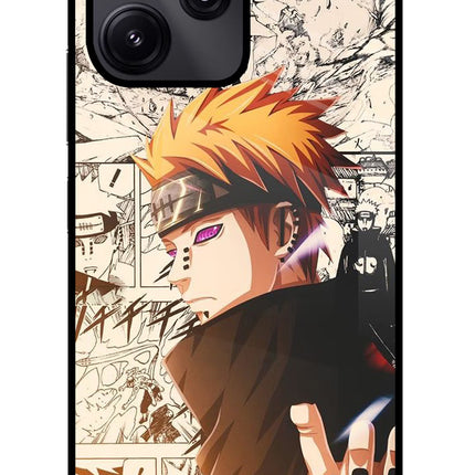 Pain Anime Poco M6 Pro 5G Glass Case Back Cover by Casekaro