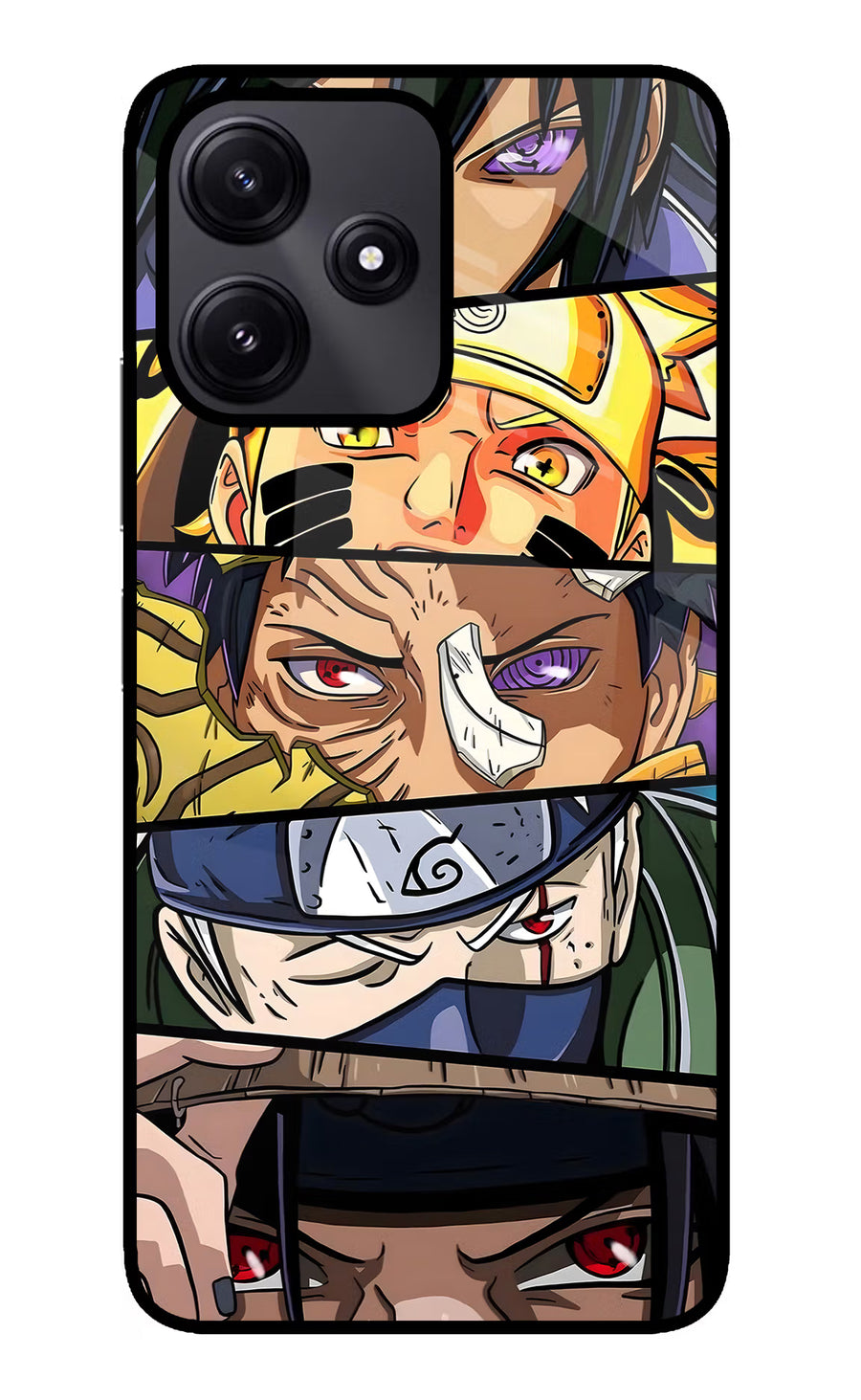 Naruto Character Poco M6 Pro 5G Back Cover, Glass case