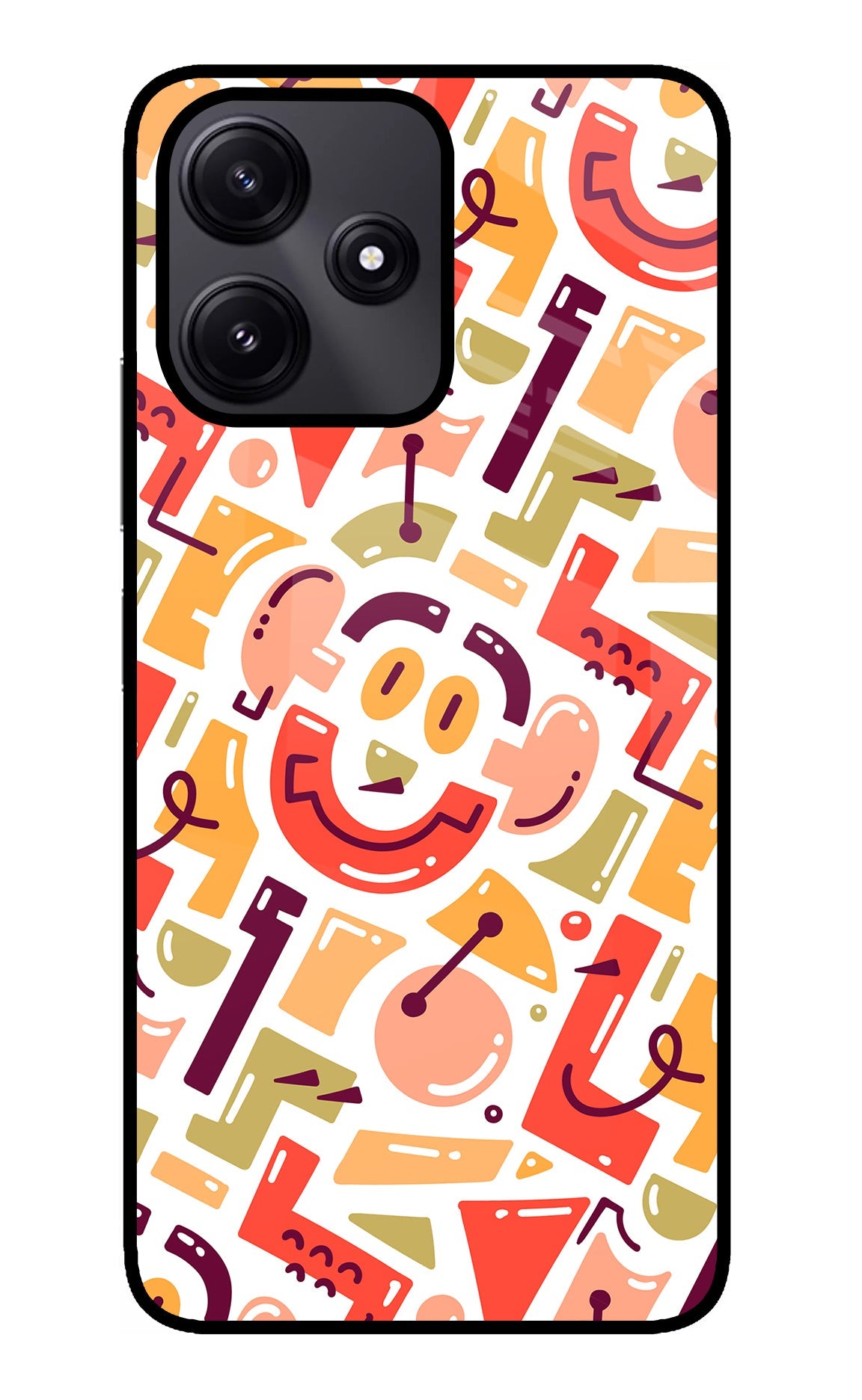 Doodle Pattern Poco M6 Pro 5G Back Cover