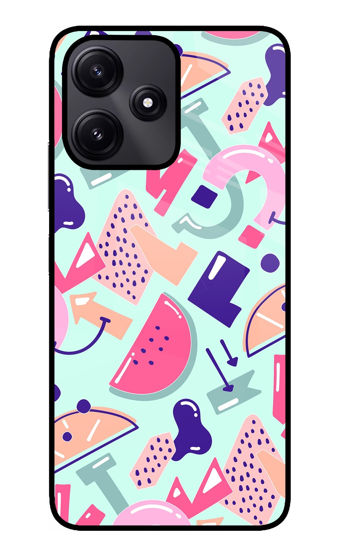 Doodle Pattern Poco M6 Pro 5G Back Cover