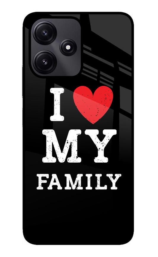 I Love My Family Poco M6 Pro 5G Glass Case