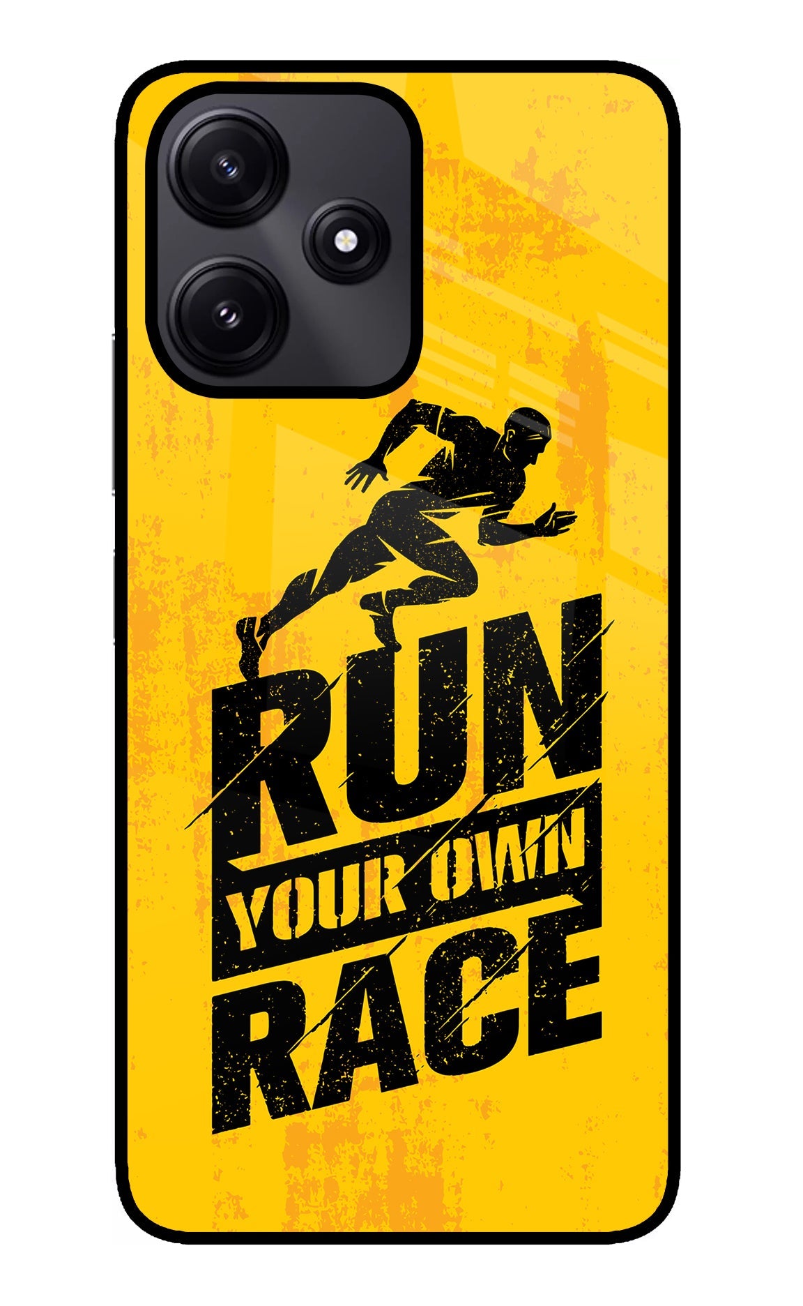 Run Your Own Race Poco M6 Pro 5G Glass Case