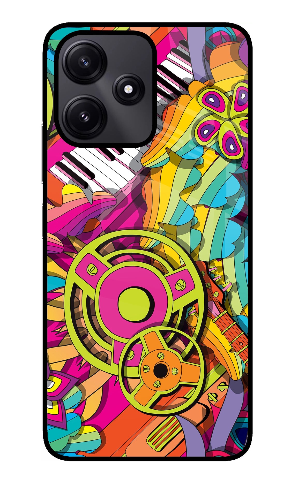 Music Doodle Poco M6 Pro 5G Back Cover