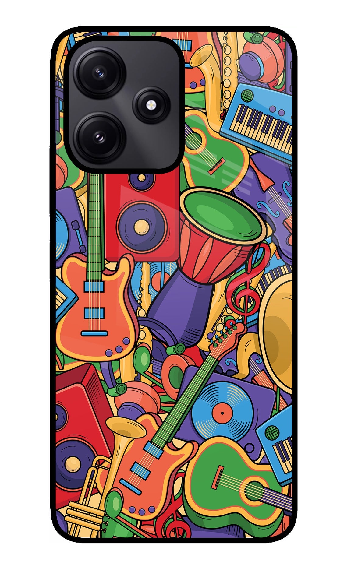 Music Instrument Doodle Poco M6 Pro 5G Back Cover