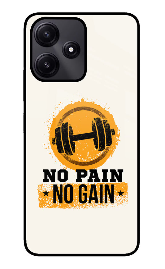 No Pain No Gain Poco M6 Pro 5G Glass Case