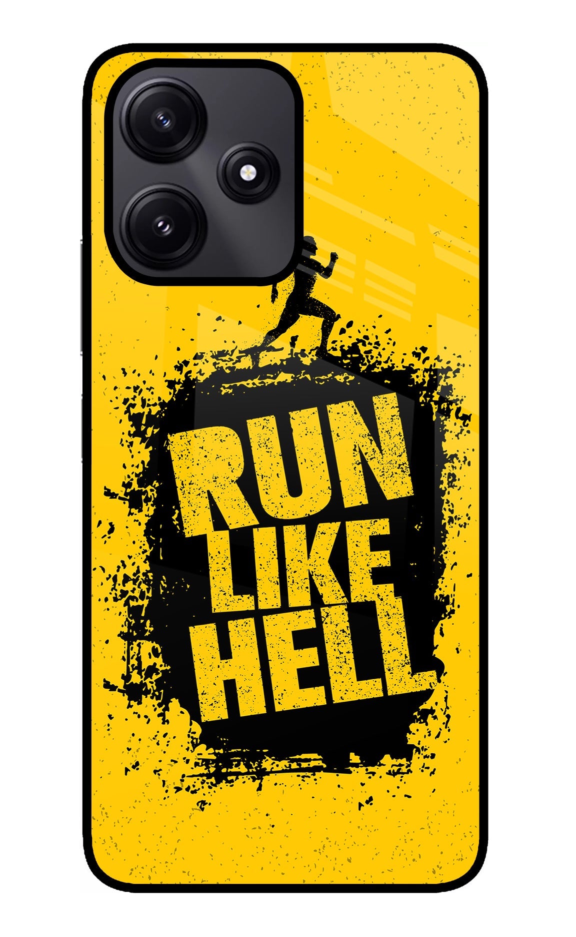 Run Like Hell Poco M6 Pro 5G Glass Case