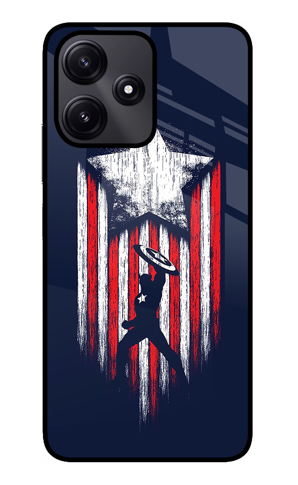 Captain America Marvel Art Poco M6 Pro 5G Glass Case