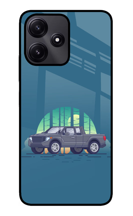 Retro Garage Vibe Poco M6 Pro 5G Glass Case